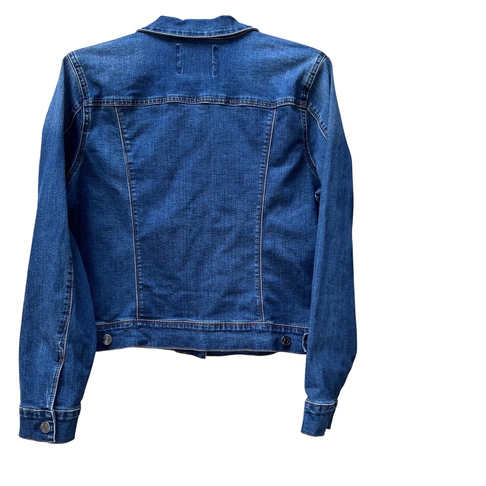 Nine West Jeans Sarah Blue Denim Trucker Jacket XL Looks brand new. - Picture 3 of 8